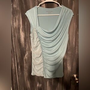 Blue Draped Top